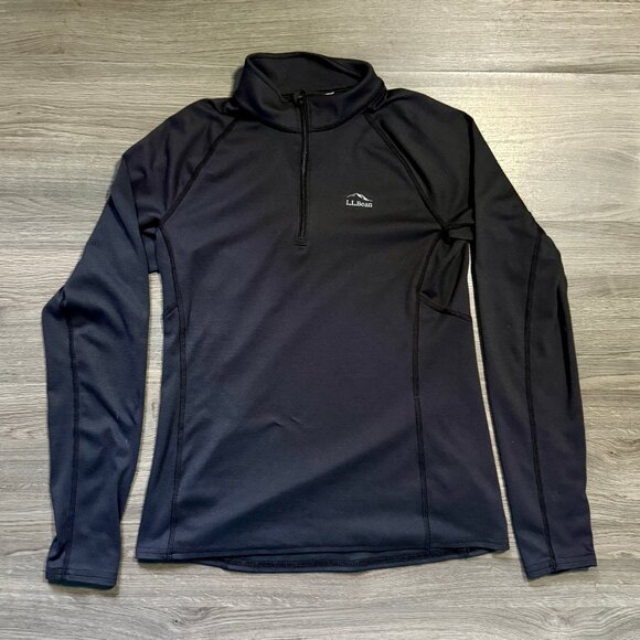 L.L. Bean Women's Midweight Base Layer 1/4 Zip - Picture 3 of 8